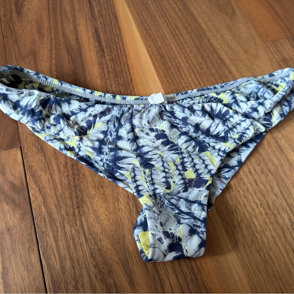 SOFIA by ViX Blue and Yellow Bikini Bottom